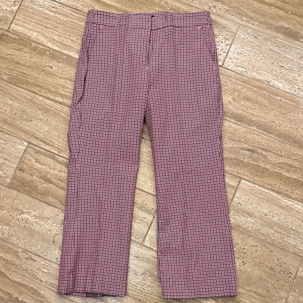J Crew Checkered Summer Stretch Pants size 10T tall